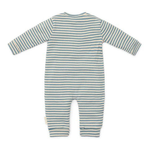 LD Strampler Streifen blau - Forest Friends