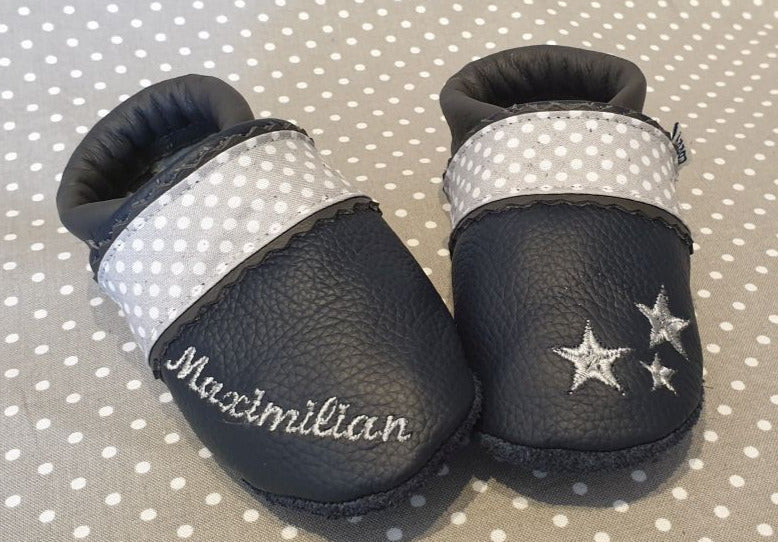 Lauflernschuh Pünktchen mit Sternen