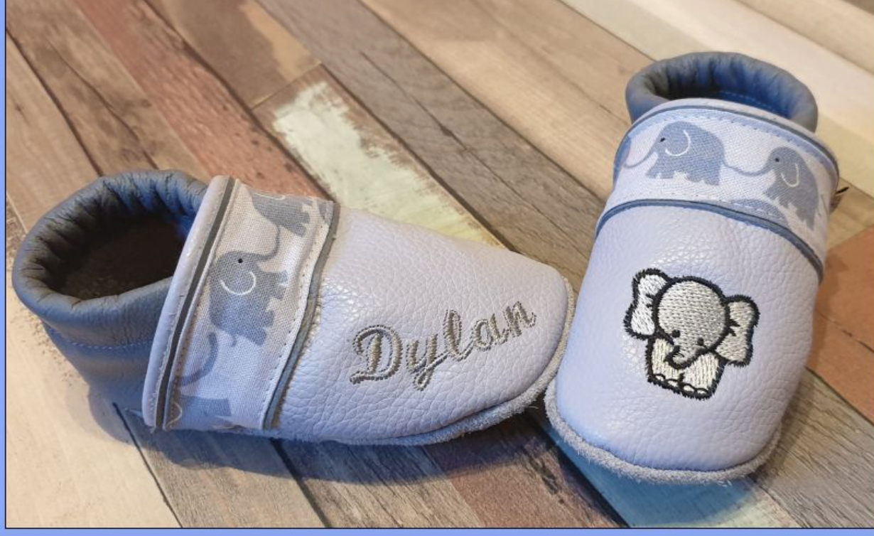 Lauflernschuh mit Elefant