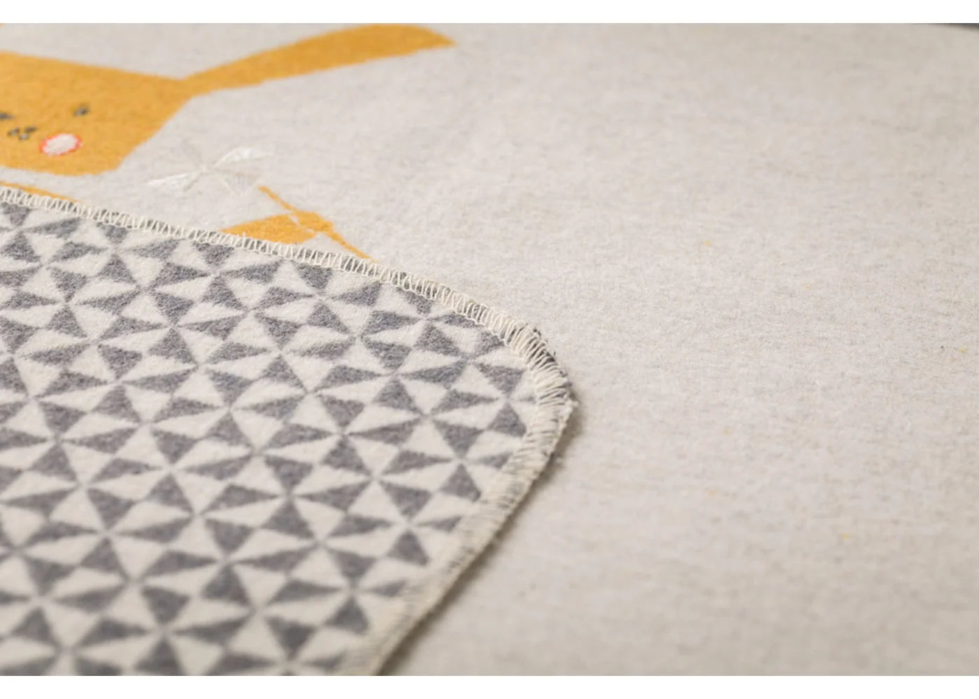 JUWEL Babydecke “Hase” gelb/rosa