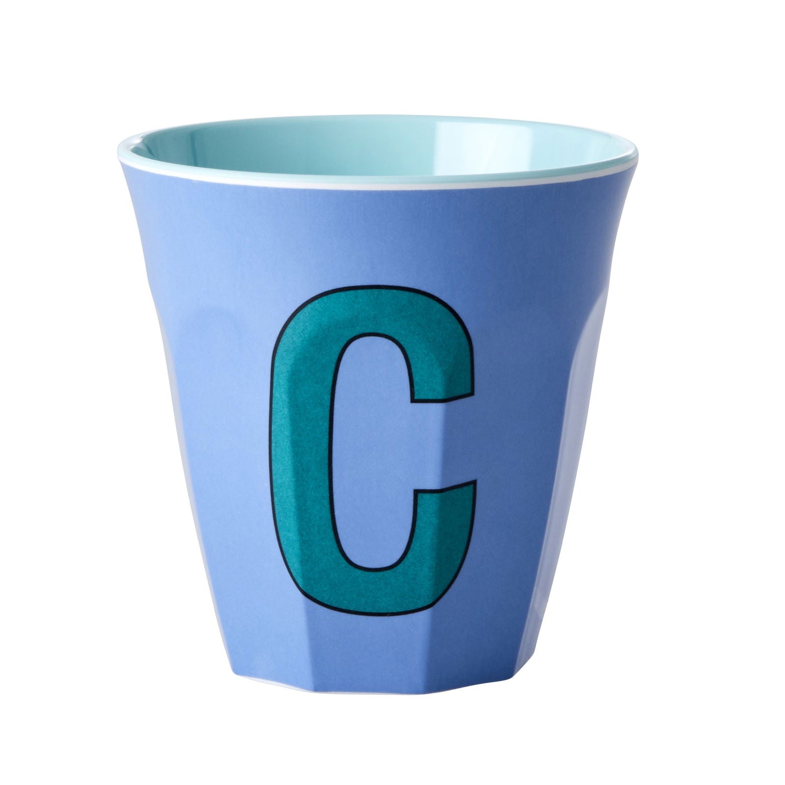 Buchstabenbecher unifarben Jungs