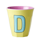Buchstabenbecher unifarben Mädchen