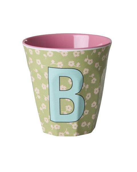 Buchstabenbecher Blumen