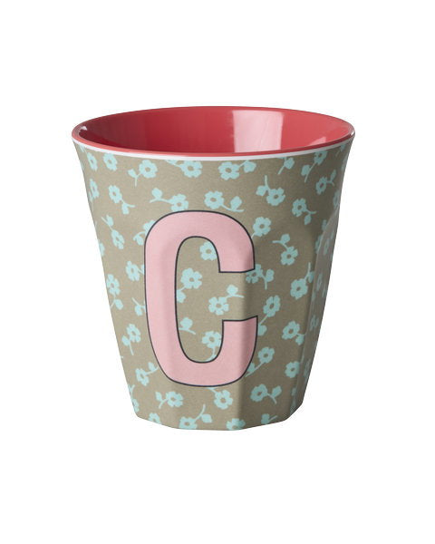 Buchstabenbecher Blumen