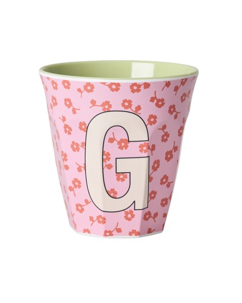Buchstabenbecher Blumen