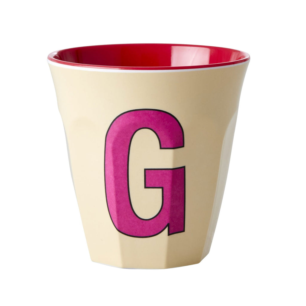 Buchstabenbecher unifarben Mädchen