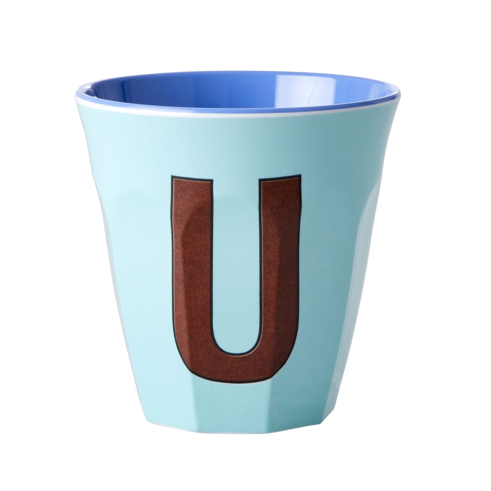 Buchstabenbecher unifarben Jungs