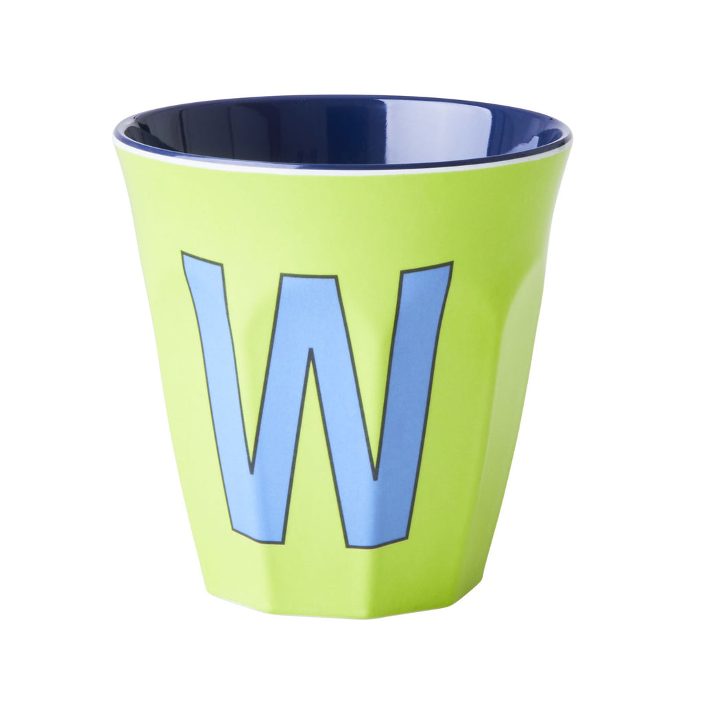Buchstabenbecher unifarben Jungs