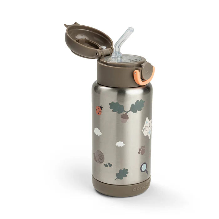 Insulated straw bottle - Tiny trails - Sand - 340 ml