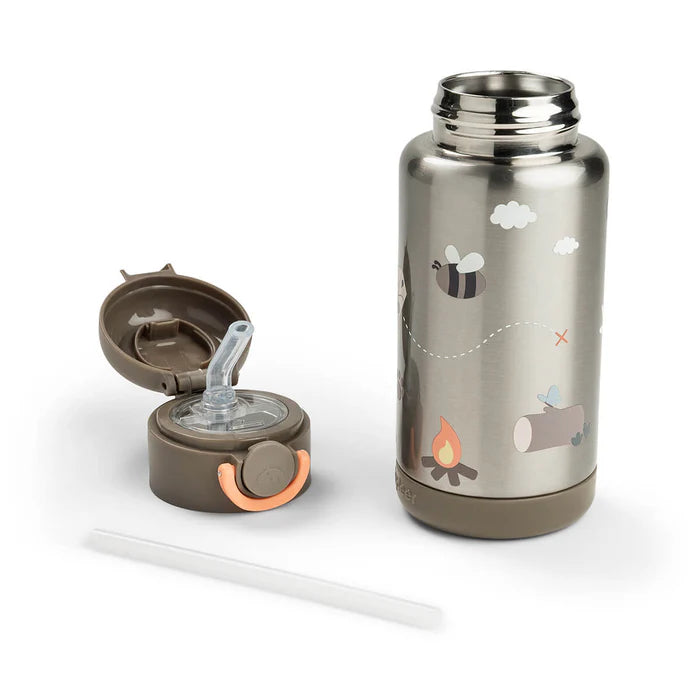 Insulated straw bottle - Tiny trails - Sand - 340 ml