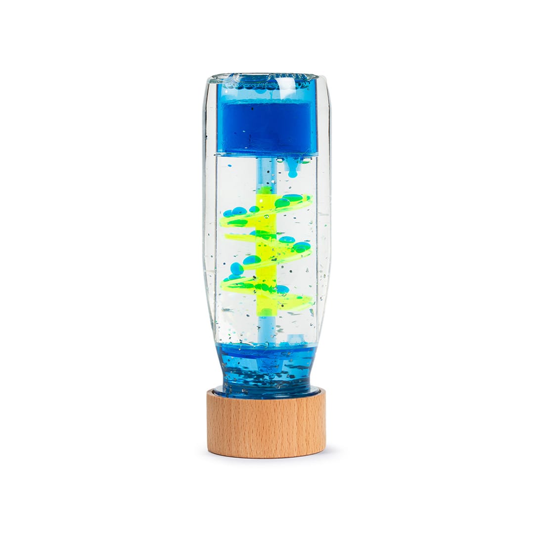 Sensorik Flasche Spiral Blue