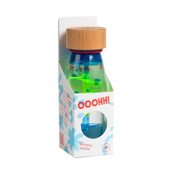 Sensorik Flasche Spiral Blue