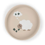 Silikon Stick&Stay Teller - Winziger Bauernhof - Sand